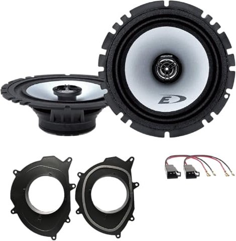 Kit de 2 altavoces Alpine SXE1725S de 16,5 para Renault Clio IV de 2013 a 2021 + 2 soportes delanteros + 2 conectores