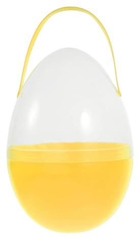 Harilla 25 cm Riesiges Osterei zur Dekoration, Ostereier zum Befüllen mit Leckereien & Süßigkeiten, Osterkorb-Füllungen, Frühlingsdekoration für Partys, Schulveranstaltungen, Ostereiersuche, Gelb