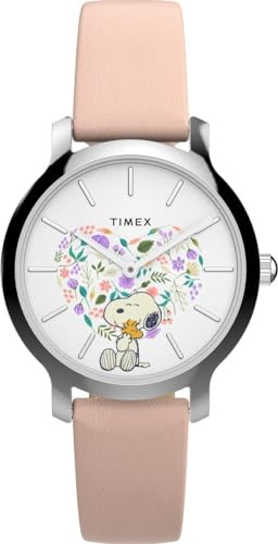 Timex Damen Analog Quarz Armbanduhr Peanuts Transcend