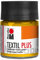 Marabu 17150005021 - Textil Plus mittelgelb 50 ml, volldeckende Stoffmalfarbe für dunkle Stoffe, geeignet für Stoffmalerei und Stoffdruck, nach Fixierung waschbeständig bis 40 °C