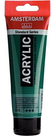 Amsterdam Standard Series Acrylfarbe Tube 120 ml Permanentgrün Dunkel 619 (17096192)