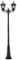 Konstsmide Firenze 7234-750 Standleuchte / B: 25cm T: 63cm H: 220cm / 2x100W / IP43 / lackiertes Aluminium / matt-schwarz