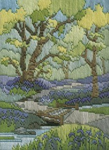 Bothy Threads DW14MLS21 Long-Stitch Set 24 x 17 cm Seasons - Spring Walk, Counted Pattern