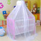 Cdycam Juego de Cama para Cuna Estilo Palacio, mosquitera Colgante, mosquitera, Marco de Barra de Mosquitos, Juego de Cama para Cuna Estilo Palacio (Solo mosquitera Blanca, sin Soporte)
