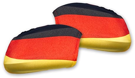 2 x 2er Set Auto Aussenspiegel Fahne Deutschland, Germany, Spiegelflagge, Autospiegelfahne, 2 Paar