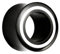 Piersando Flesh Tunnel Ohr Plug Piercing Ohrtunnel Ohrpiercing Organic Horn Schwarz Weiß Inlay 10mm