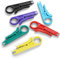 6 Pack Mini Wire Stripper-Crimper Zange Crimpzange Kabel Abisolieren Cutter Punch Down Cutter für RJ45 Cat5 Netzwerk-Kabel Daten Telefon-Kabel, Computer UTP Kabel von bushibu