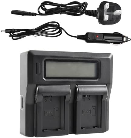 DSTE 1.5A Fast Charging Dual Battery Charger for Sony NP-FW50 Alpha NEX-3,NEX-3N,NEX-5,NEX-5R,NEX-5N,NEX-6,NEX-7,NEX-C3,NEX-F3,SLT-A33,SLT-A35,SLT-A37,SLT-A55V,a6100 as BC-TRW