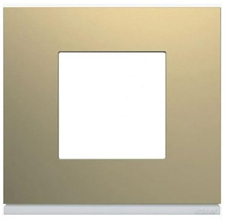 plaque - 1 poste - champagne - hager gallery wxp0402