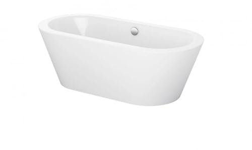 Bette Starlet Oval Silhouette, 165x75cm, freistehende Badewanne, 2720CFXXK, Farbe: Weiß - 2720-000CFXXK