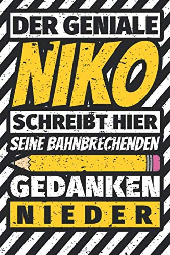 Notizbuch liniert: Niko Geschenke lustiger Spruch Vorname