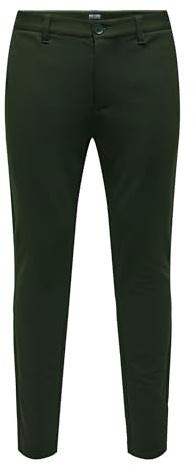 Only & Sons Herren Chino Hose ONSMARK - Slim Fit - Schwarz Grau Blau Grün, Größe:28W / 32L, Farbe:Rosin 22010209