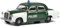 Schuco Mercedes Benz 180 D Polizei, Ponton (W120), Modellauto, Maßstab 1:64, grün/weiß, 452022300