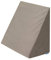 Badum - Rückenkissen - Keilkissen Bett - 60 x 50 x 30 cm - mit Schicht aus Memory Foam, Bezug Abnehmabar & Waschbar - Lesekissen, Matratzenkeil, Ergonomisches Kissen - Braun