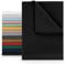 Blumtal® Basic Betttuch 320x275 cm für Matratzen 200x200 cm - Bettlaken ohne Gummi - OEKO-TEX zertifiziertes Betttuch ohne Gummizug - Leintuch aus gebürstetem Microfaser - Bettlaken 200x200 in Schwarz