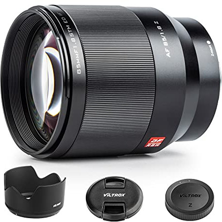 VILTROX 85mm F1.8 Z Autofokus Vollformat Objektiv mit Großer Blende mit STM Motor Portrait Objektiv Kompatibel für die Spiegellose Nikon Z-Mount Kamera Z5 Z6 Z7 Z50 Z6Ⅱ Z7Ⅱ