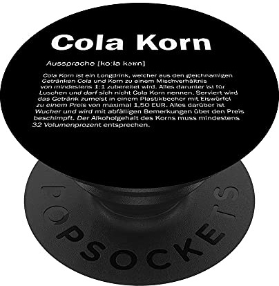 Cola Korn Definition - Lustige Korn Cola Beschreibung PopSockets mit austauschbarem PopGrip
