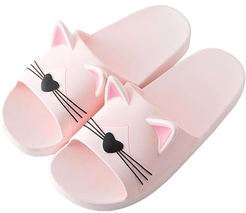 AioTio Infradito e Ciabatte da Spiaggia e Piscina per Donna Casa Estive Interno Pantofole da Doccia e Bagno Scarpe Sandali Antiscivolo Comode per Ragazzi e Ragazze(Rosa, 36/37 EU)