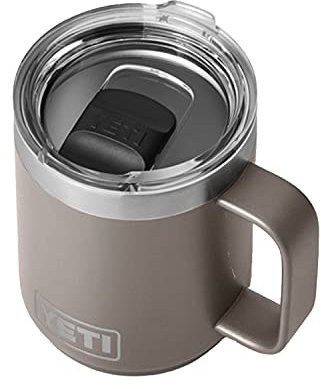 YETI Rambler 10 oz Stackable Mug, Stainless Steel, Vacuum Insulated with MagSlider Lid, Sharptail Taupe