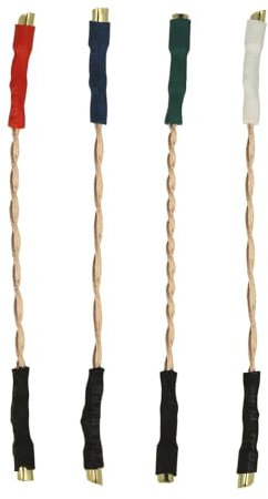THAKKER HLW-50C 6N-OFC - Headshell Kabel Set | sauerstofffreie Kupfer-Litzen (6N-OFC: 99,9999%) | Teflon Isolation | 50mm lang