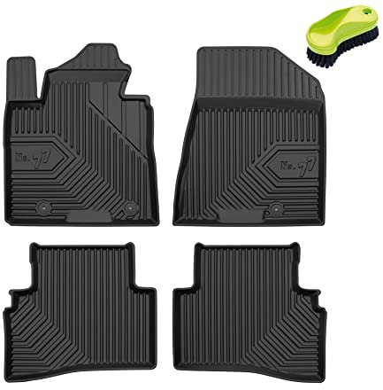 FROGUM No.77 Gummimatten Ganzjahresset von Auto Fußmatten Autofussmatten für Hyundai Tucson III 2015-2020, für Kia Sportage IV 2015-2018 | Langlebiges TPE Material