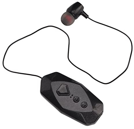 Septpenta Clip on Bluetooth Headsets, Supports Vibrate Incoming Calls, Smart Alert, Remaining Power Display, Can Connect 2 Phones Simultaneously, Single Headsets for Office, Business