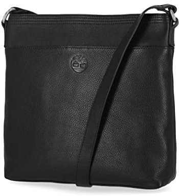 Timberland Damen Große Umhängetasche aus Leder, Schwarz