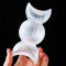 WAHOM Cuenco con Forma de Luna y Sol de selenita Blanca Natural, Cristal curativo de Cuarzo, Cuenco de selenita de energía Tallada a Mano, decoración del hogar, 1 ud.