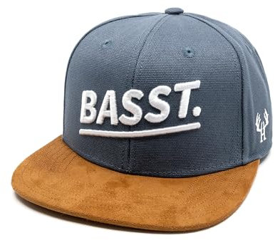 Du Hirsch Bayerisches Snapback Cap Basst Graublau Canvas One Size