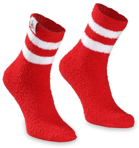 1. FC Köln Kuschelsocken Streifen (DE/NL/SE/PL, Numerisch, 41, 46, Regular, Regular, Rot-Weiß)