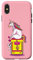 Hülle für iPhone X/XS Einhorn Pooping Ice Cream Pink
