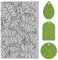 CHGCRAFT Monstera Blatt-Ton-Texturmatte, Palmblatt-Ton, Modelliermuster-Pad, Texturblätter für Polymerton, Ohrringe, Schmuck, 10,2 x 6,6 cm
