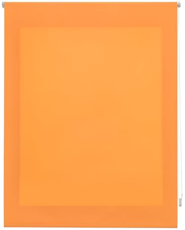 ECOMMERC3 | Premium Verdunkelungsrollo, lichtdurchlässig, Größe 140 x 175 cm, Stoffgröße 137 x 170 cm, lichtdurchlässig, Orange