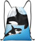 EgoMed Rucksack mit Kordelzug,String Bag Sport Gym Bag Travel Casual Daypack Kordelzug Sackpack,Orcas