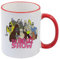 Giftme Big LEZ Web Series Theme, Coloured Rim Mug, Coffee, Tea Mug. (Red Rim)