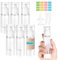 Furuising 6Pcs 30ml Airless Flacon Pompe Vide, Petit Flacons À Pompe sans Air, Rechargeables Distributeurs de Crème avec Petite Spatule, Entonnoir, Autocollants pour Cosmétiques Crèmes Lotions