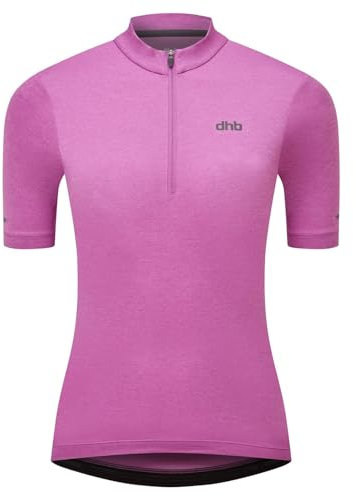 Dhb Womens Quarter Zip Short Sleeve Jersey 2.0 Cattleya Orchid XL