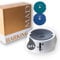BARKING&MAD no spill water bowl for dogs 73.9oz (2.1L) - non spilling, anti-gulping, slow water feed dispenser for large and medium size breeds for slow drinking and messy gulping sloppy drinkers