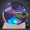 KOKBNR Moving Sand Art Picture Bluetooth Speaker Wireless Rechargeable Night Light Colored Sand Table Lamp Music Player RGB Color Changing Room Decor Oasis Mini Kinetic Art for Office Desk Home Decor