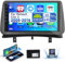 2G&64G Podofo 9'' Autoradio 2 Din per Renault Clio 3 2005-2014 Wireless Carplay Android Auto,Radio 2 Din con Bluetooth Wifi GPS HIFI RDS/FM +AHD Back up Camera/Canbus