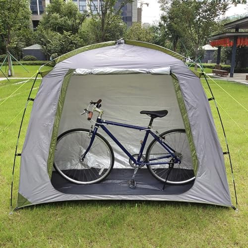 Outdoor Bicycle Storage Shed Bike Tent, Spacious Waterproof Bike Shelter Space Saving Bicycle Garden Tool Storage Cover, Outdoor Tent with Floor