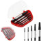 SGERUFZ 5 pezzi Set professionale di estrattori per viti, Materiale in acciaio al carbonio, Rimuovere tubi danneggiati, Screw Extractor per Prigioniere, Bulloni, Bloccate, Spanate