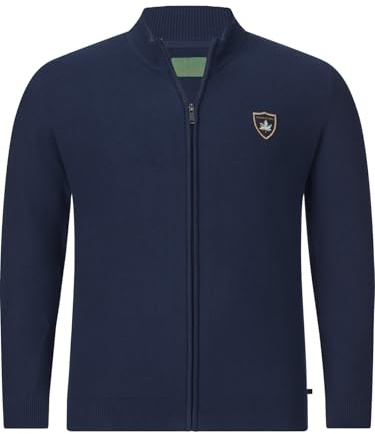 Charles Colby Herren Strickjacke Duke Thalaric Dunkelblau, 3XL (XXXL) - 64/66