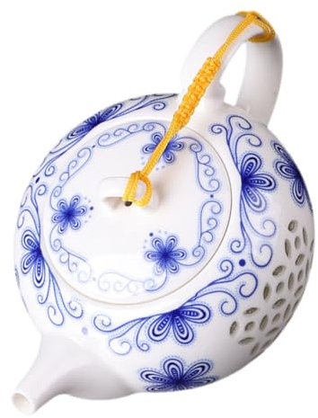 LALADEFIEE Teiera in Porcellana Bianca per tè Kungfu Portatile e Resistente per Ufficio Casa Picnic e Sala tè