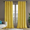 Deconovo Samt Vorhang 100% Verdunkelung Blickdicht Vorhänge mit Ösen für Schlafzimmer Velvet Curtains Gardinen Wohnzimmer Kälteschutz Samtvorhang Thermovorhang, 180x140cm(HöhexBreite), Gelb, 2er Set