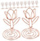 HOLIDYOYO 10St Tulpen-Notizhalter elegant büroorganisation Tischkartenhalter Halter für Hochzeitstischnummern Tellerhalter-Ausstellungsständer Ort Menü-Memo-Clips Bildhalter für Tische Eisen
