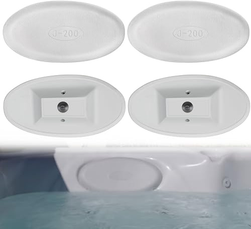 Lot de 4 oreillers ovales gris 2472-828 pour jacuzzi de la série J-2008 et actuelle, y compris J-230 J-235 J-245 J-270 J-275 J-280