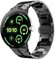HinZann Uhrenarmband Kompatibel mit Google Pixel Watch 3 45mm, Metall Edelstahl Armband, Wasserdicht, Faltschließe, Damen Herren Ersatzarmband für Google Pixel Watch 3 45mm - Schwarz