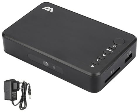 Jaqperd 1080P HD Multimedia Player Video Player 264 AV/VGA Ausgang USB HDD Player für Rundfunk/Werbung EU-Stecker