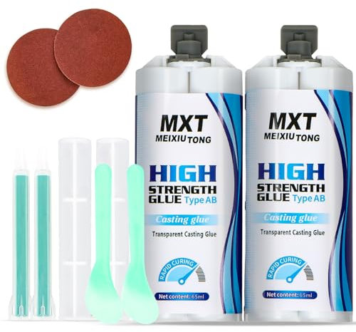 Metallkleber - 130ml 2 Komponenten Kleber Epoxidharz für Metall, Flüssigmetall Kleber zum Schweißen & Reparieren, Hochfester Klebstoff für Kunststoff, Holz, Keramik